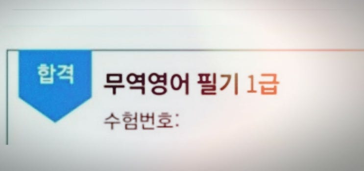  무역영어 1급 시험일정 상시시험 합격자 발표 시간 내돈내산 독학 후기