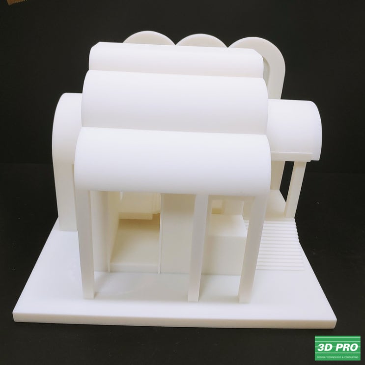 대형 건축물 모형을 3D프린터 제작하다/ABS소재/SLA방식[쓰리디프로/3D프로/3DPRO]