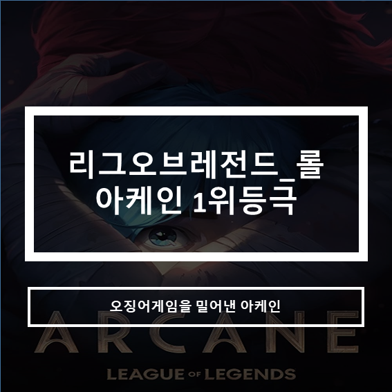  라이엇게임즈 롤 애니메이션 아케인_넷플릭스 1위 등극