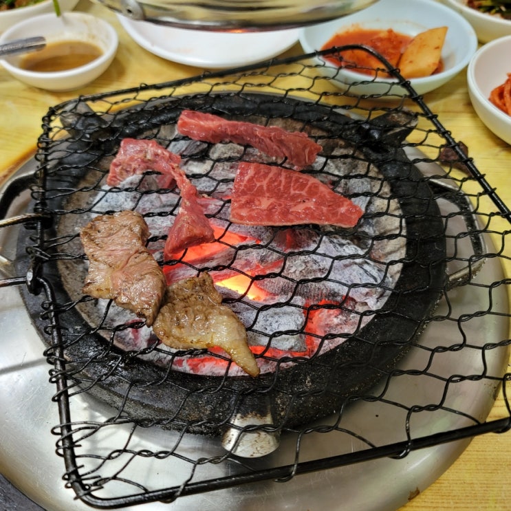  원주 중앙시장 한우숯불구이 호성
