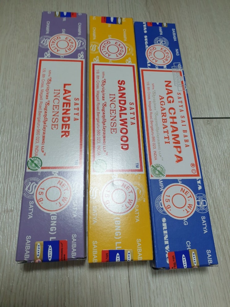  나그참파 NAG CHAMPA    인센스 스틱 사용법, 추천