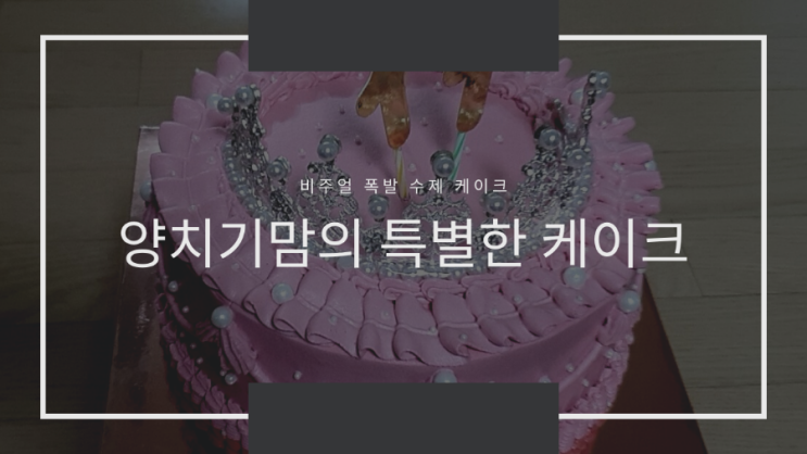 [천안/케이크] 생일,각종 기념일, 비주얼 폭발 수제 케이크! :: 양치기맘의 특별한 케이크