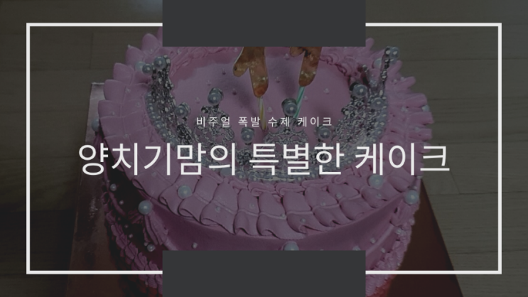  [천안/케이크] 생일,각종 기념일, 비주얼 폭발 수제 케이크! :: 양치기맘의 특별한 케이크