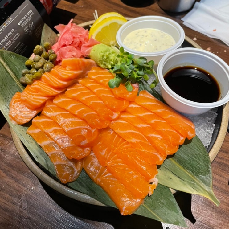  저렴한 이자카야 맛집 '키라키라윤' 신당점, 본점 (연어, 스키야키, 명란구이)_내돈내산, 솔직후기
