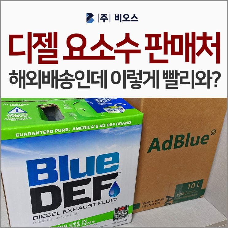  해외 직구 구매 방법과 디젤 요소수 판매처, 여기 배송 빨랐어요!