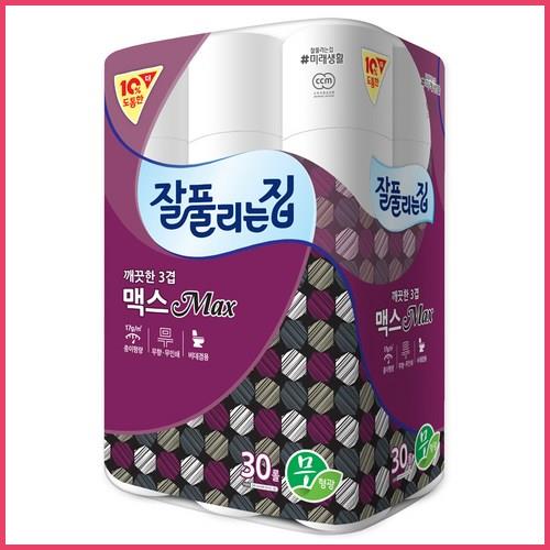  잘풀리는집 깨끗한 3겹 맥스 화장지 30m 참 좋네요.