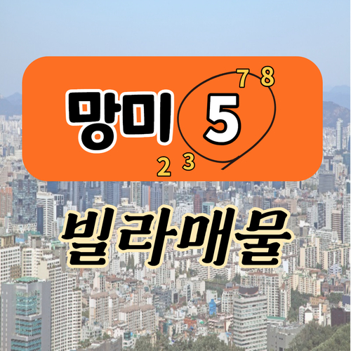  망미5구역 재개발 공주가1억이하 빌라 매물모음