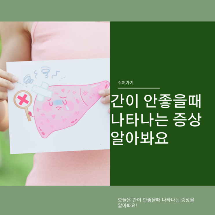  간이 안좋을때  증상에 대해 알아보기