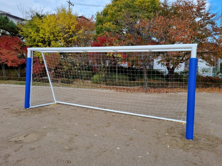  [날개스포츠] 성남검단초등학교 축구골대보호대 설치 작업