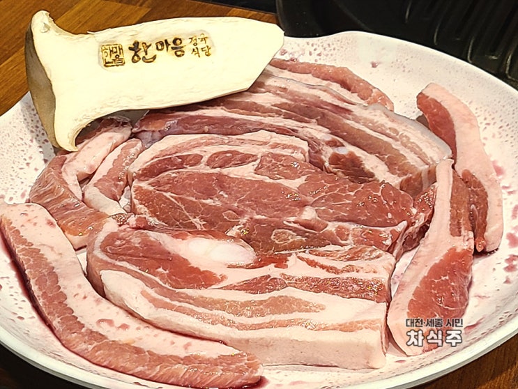  대전 중리동 맛집 한마음정육식당 숙성 생고기 돼지한판 후기