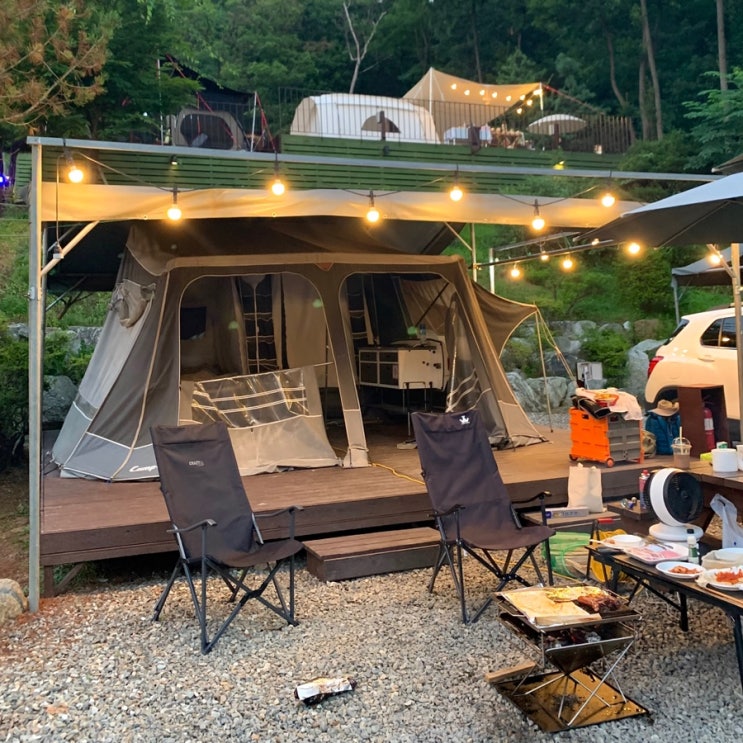  [캠핑] 시흥, 물왕숲캠핑파크c / 캠프렛 CAMPLET 후기 / 핫썸머
