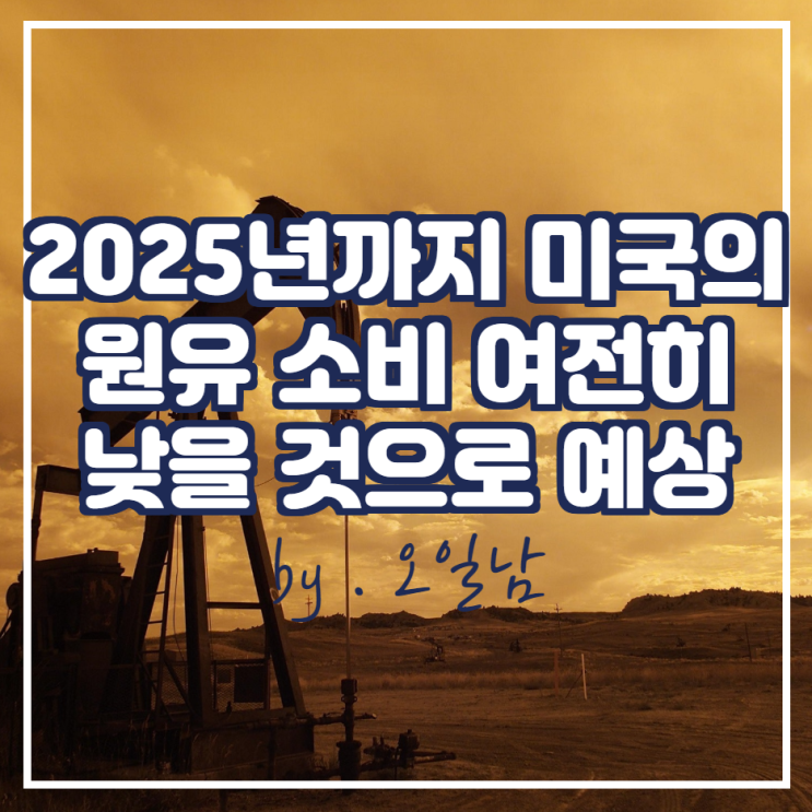 2025년까지 미국의 원유 소비는 코로나 이전보다 여전히 낮을 것으로 예상.