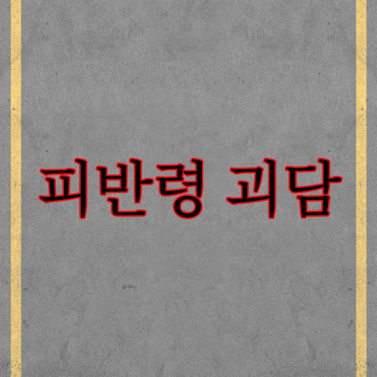  피반령 괴담 (무서운 이야기)