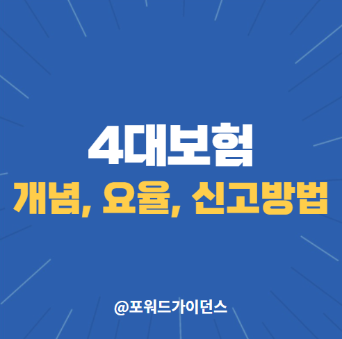 4대보험 개념, 보험요율, 신고방법