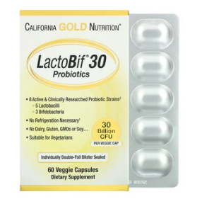 [California Gold Nutrition] LactoBif 프로바이오틱스 - 유산균, 대장건강, 면역력, 우울증, 과민성대장증후군