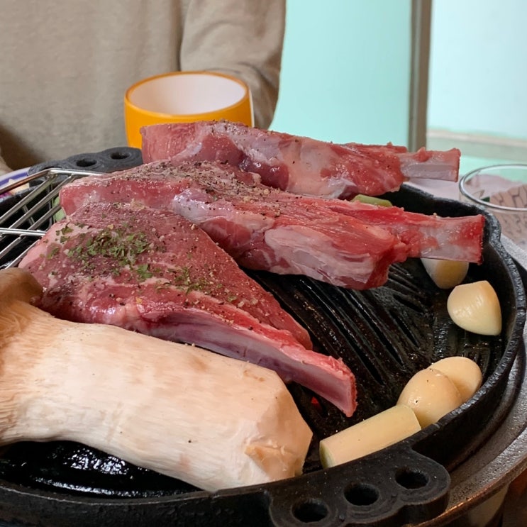  가산디지털단지역 양갈비 맛집 양갈비캠프(전 니하우)