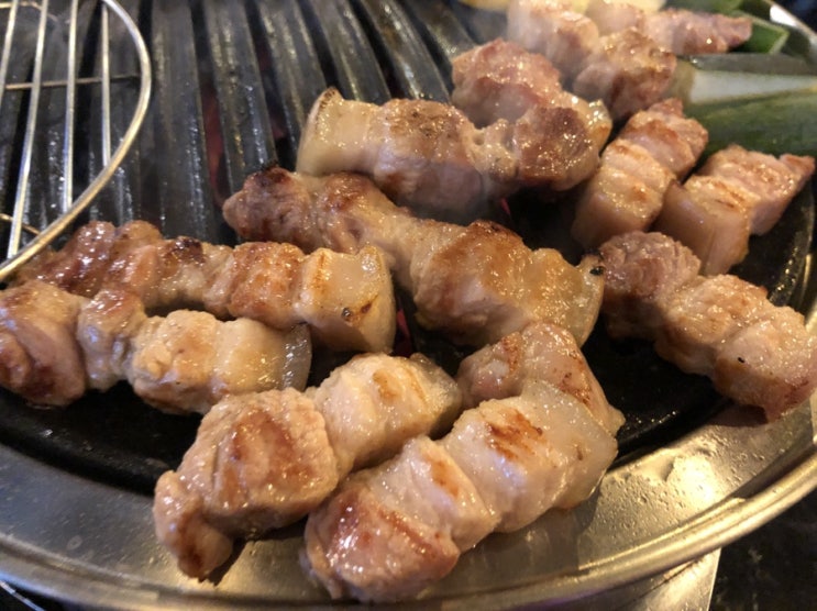  망원동 고기 맛집 고기온도에서 제주도 오겹살 맛보기