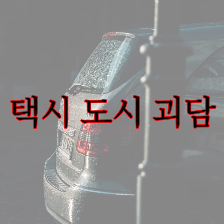  택시 도시 괴담 / 공포이야기