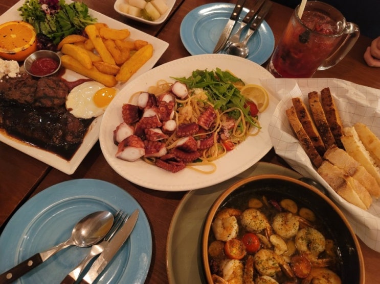  강남역 소개팅 맛집 어글리스토브 신논현강남역점 (스테이크, 파스타, 감바스)