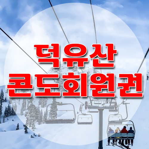  무주리조트회원권 덕유산스키와 콘도혜택 받아보세요.