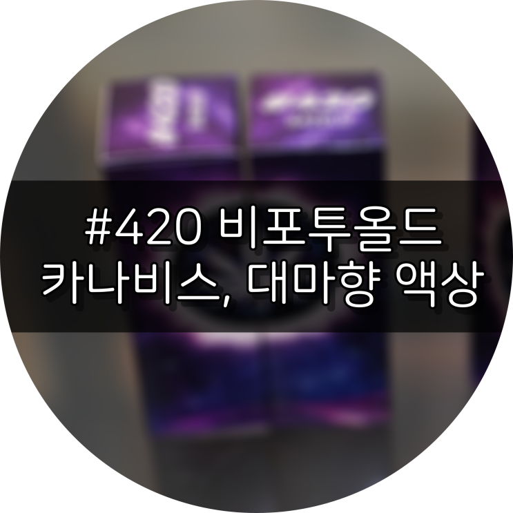  대마향 카나비스향 전자담배 액상 비포투올드 내돈내산 리뷰