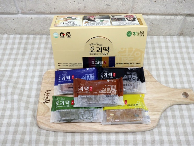 아침식사대용 효리떡 유산균 발효 닭가슴살 함유 다이어트떡