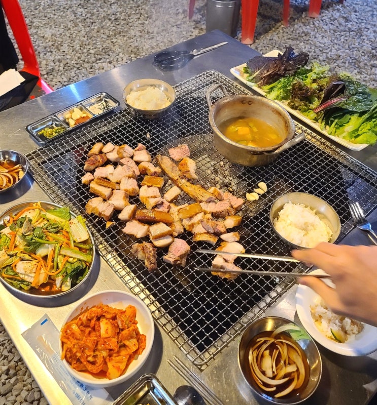  부산 강서구 맛집_ 숯불향 가득한 삼겹살은 대저 녹슨드럼통
