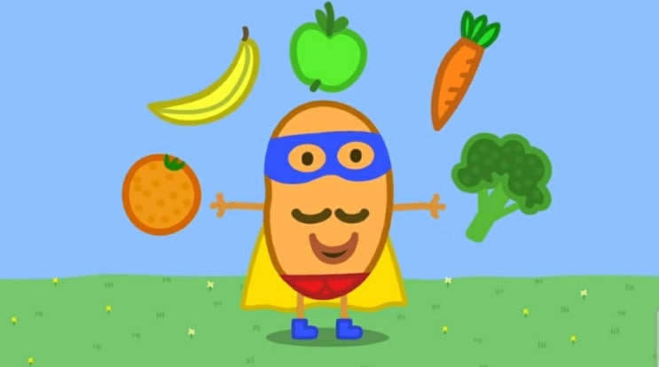 [페파피그] Peppa Pig Fruit and Vegetables Song | 페파피그 야채과일송 | Super Potato Theme Song | 슈퍼 포테이토 테마송