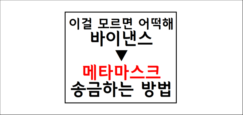 코인입문 (3) 코인학개론 - 바이낸스에서 메타마스크