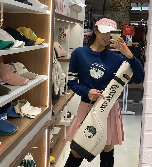 말본골프 매장에서 입어본 여자 골프웨어 아우터 추천, malbon golf