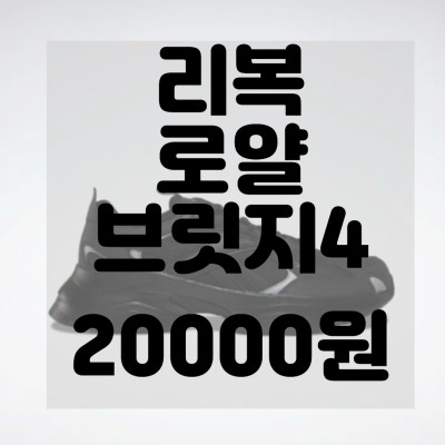  (내돈내산)(솔직리뷰)리복 남여공용런닝화 로얄 브릿지4 GV7138 리뷰및 구매후기 