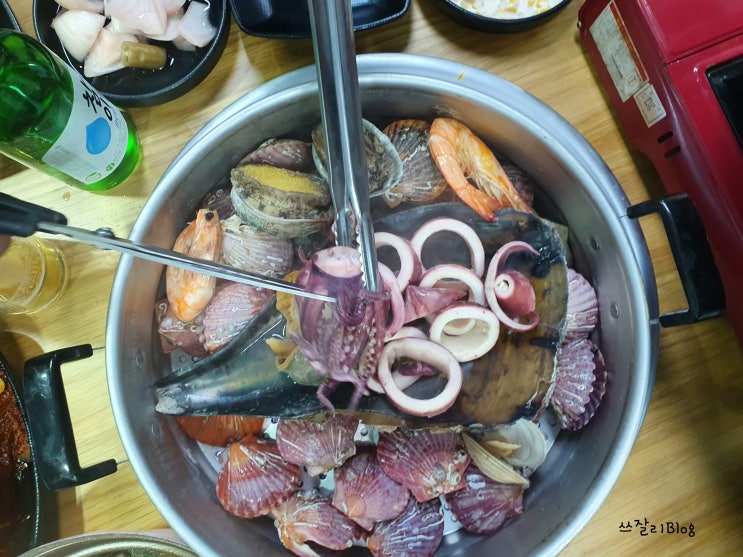  수완지구 해산물 조개찜 마니상회 회식장소 추천