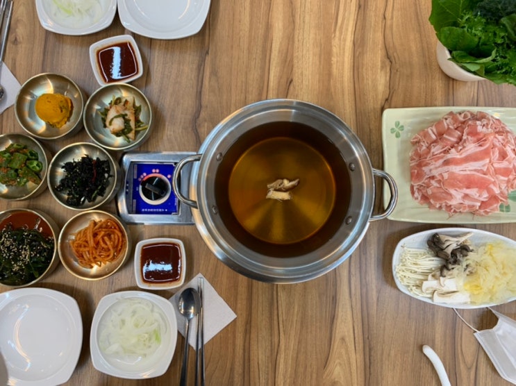  소사벌샤브샤브 호박오리샤브샤브 평택직영점 여기 이색 맛집이네