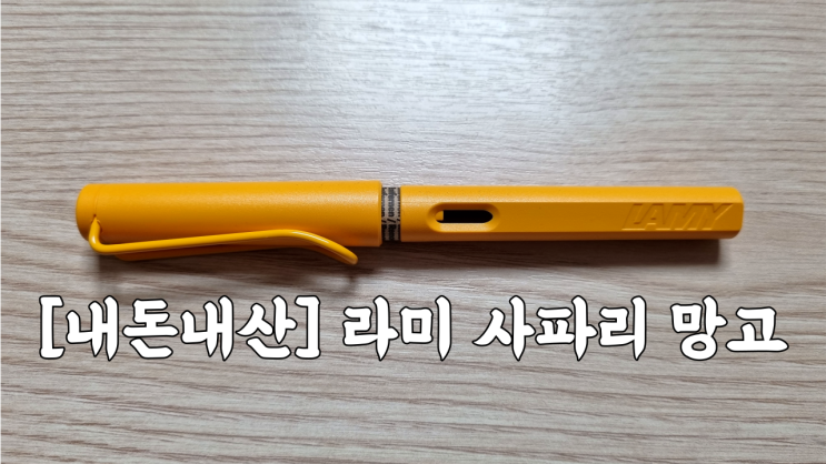  [내돈내산] 감성 뿜뿜! 블랙데이 특가로 구매한 라미 사파리 만년필 망고 언박싱