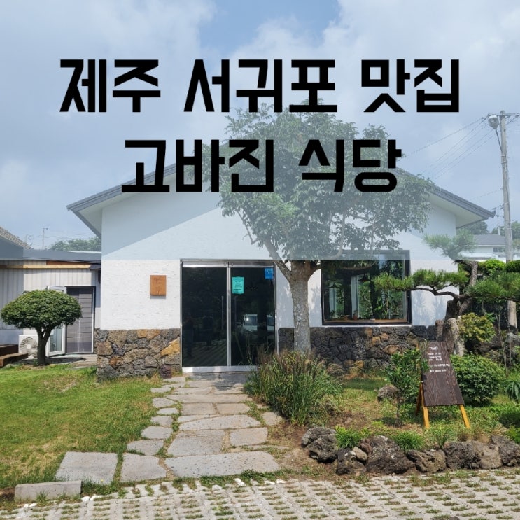  점심을 굶을 뻔 한날, 우연히 만난 제주 서귀포 고바진 식당