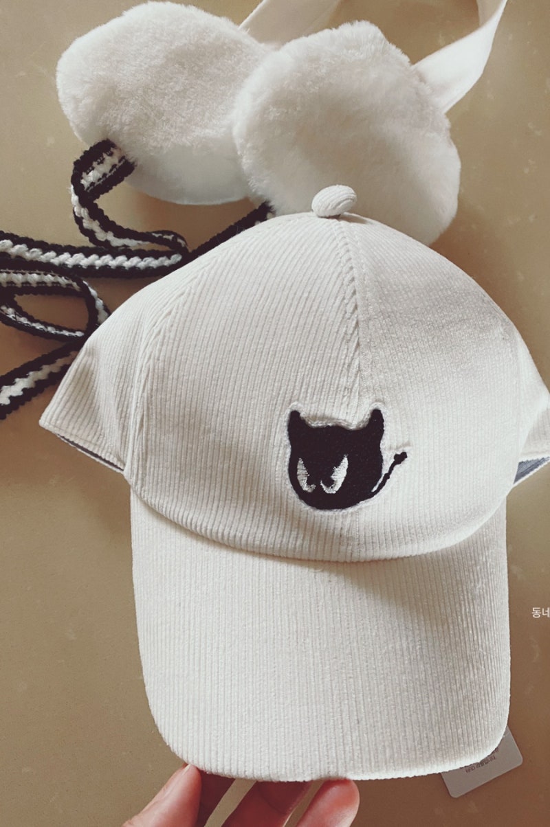 여성골프겨울모자 WAAC 왁, 모자랑 귀마개가 엄청 귀여워요