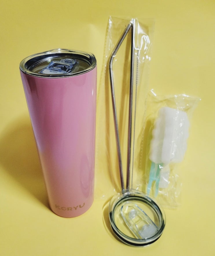  대용량텀블러 슬림하고 쉬운세척 코류 스텐 텀블러