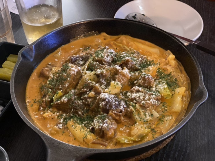  강남역 매운갈비찜 :: 매우매오 강남역별관 - 크림소갈비찜에 주먹밥은 서비스