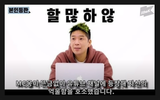  MC몽 억울함 호소 이거맞아?