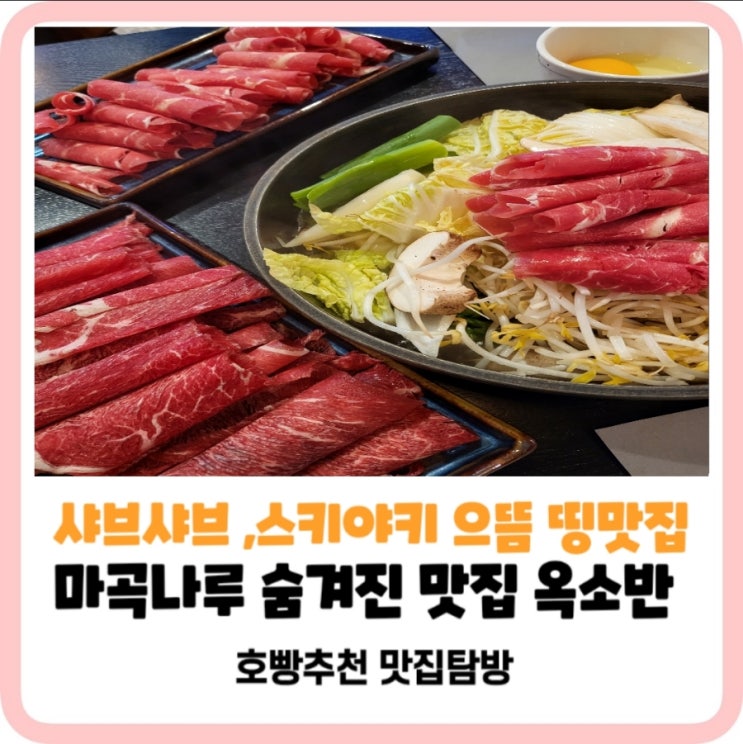  [옥소반]마곡나루숨겨진샤브샤브,스키야키으뜸맛집_뭐먹을까고민하지말기