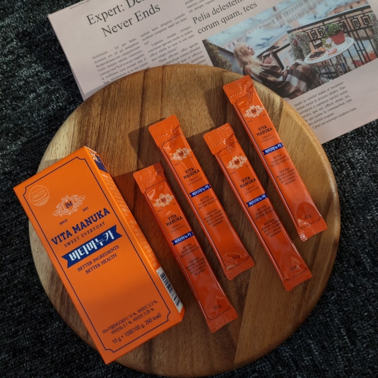  뉴질랜드 마누카꿀 위염에 좋은 비타마누카 꿀스틱 진심 꿀~맛:)