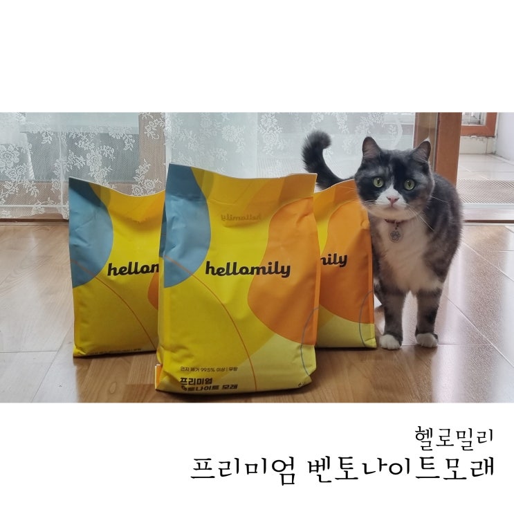  벤토나이트 모래 추천 헬로밀리 고양이모래