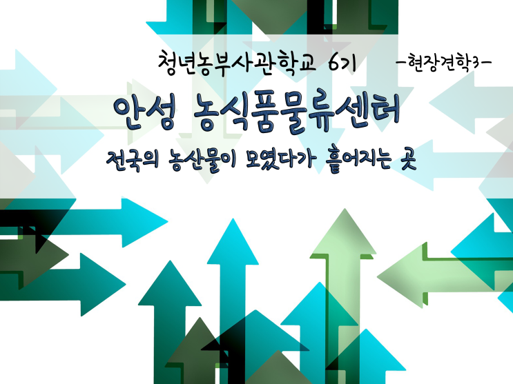  안성 농식품물류센터 견학_농산물의 집결지_211115