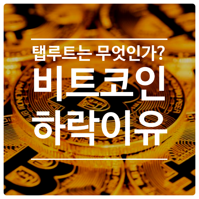  [비트코인 시세] 비트코인 하락 이유? 탭루트, 인프라법, 가상화폐 세금 부과