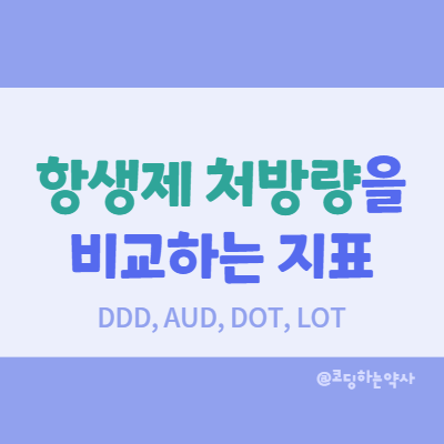  항생제 처방량을 평가하는 지표 - DDD, AUD, DOT, LOT