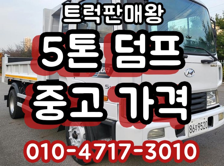  5톤덤프중고가격 적재함 하독스보강
