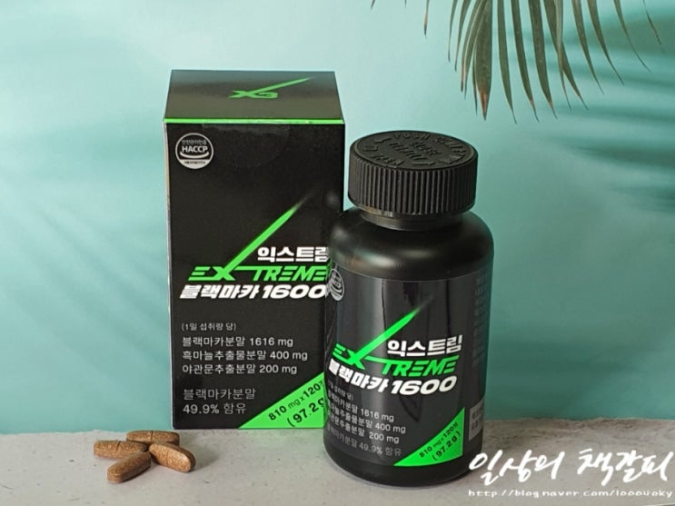  일상활력 부스팅! 김종국영양제 <익스트림 블랙마카 1600> 후기