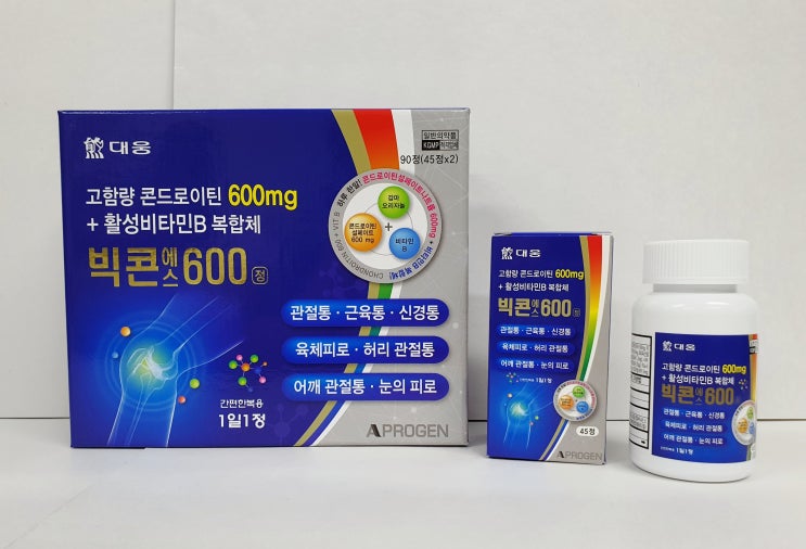  [관절,연골]관절/연골건강에 콘드로이친, 대웅제약 '빅콘에스600정'