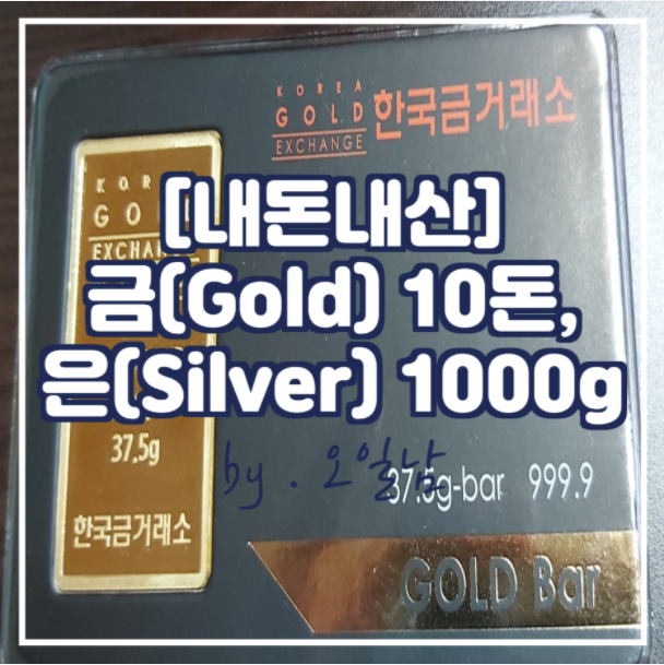 [내돈내산] 금(Gold) 10돈, 은(Silver) 1000g 구매