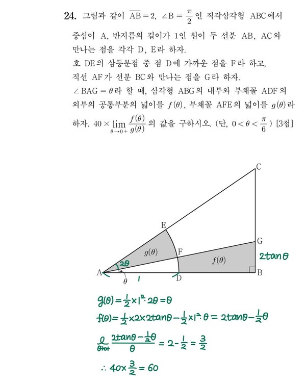 2021학년도 수능 24번 풀이 2021학년도 수능 24번 풀이